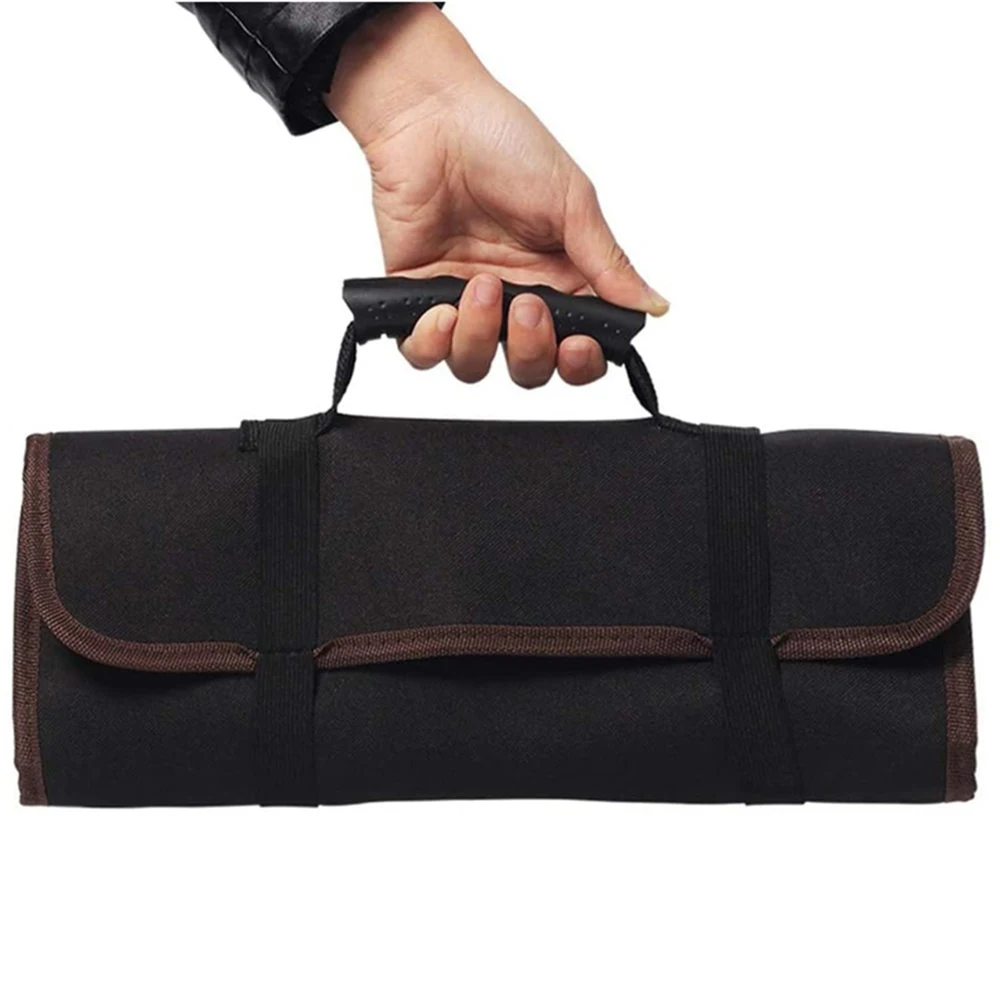 Organizer Tool Tool Bag Roll Bag, Tool Bag Bag Storage Bag, Foldable Oxford Bag for Screwdriver, Pliers, Electrician Bags