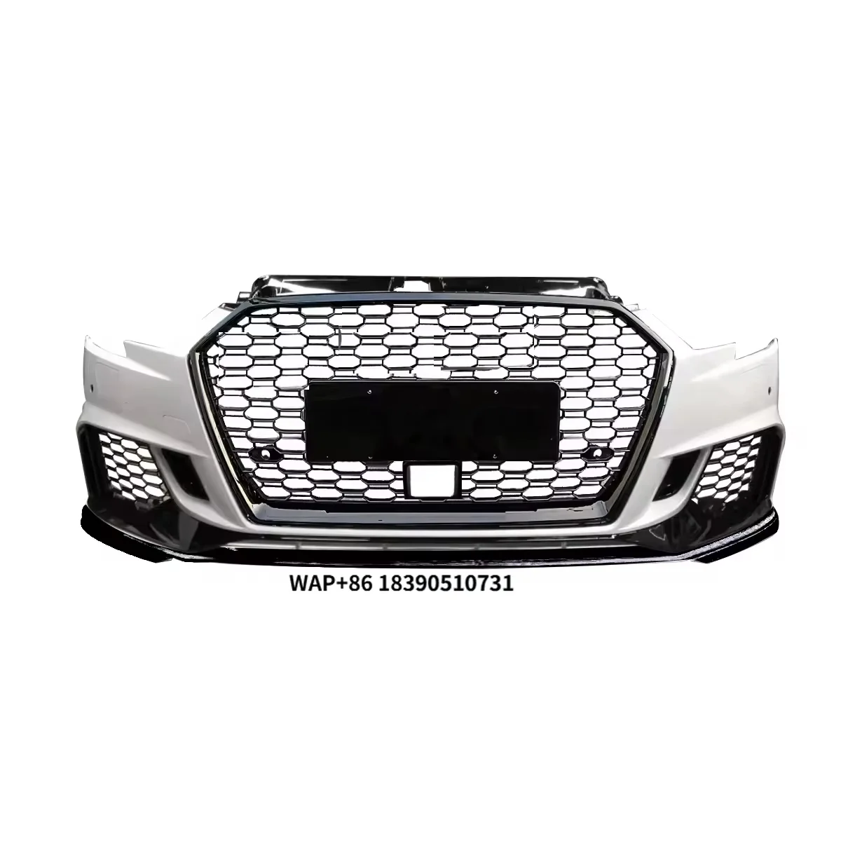 

Car A3 S3 Upgrade RS3 Style Front Bumper Body Kits With Black Grill ACC Sensor for A3 S3 8V.5 2017 2018 2019