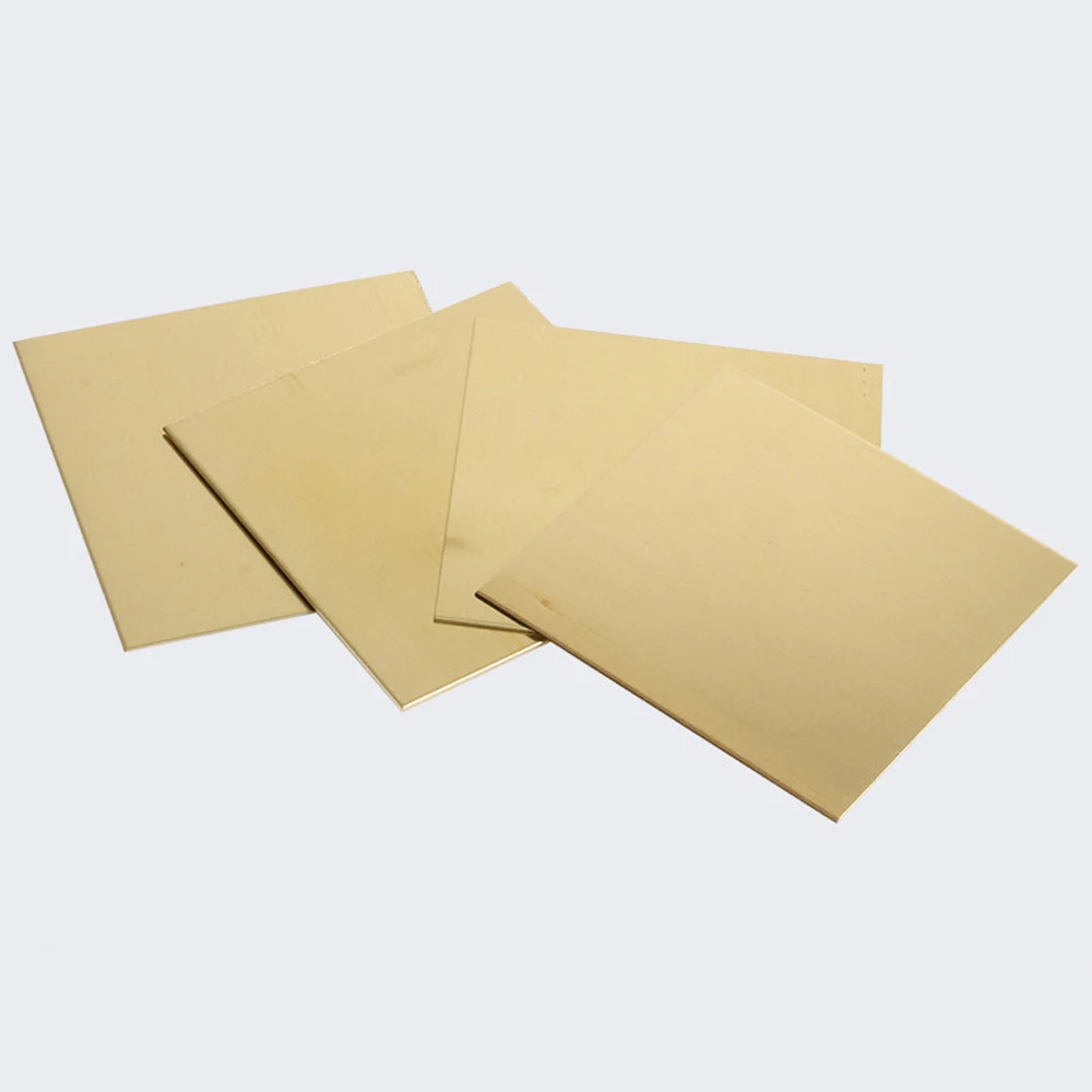 1Pcs Quality Brass Sheet Metal Cut Thin Plate 0.5/0.8/1/1.2/1.5/2/2.5/3/4/5mm Thick 50x100mm 50x200 100x100mm 100x200 200x200mm