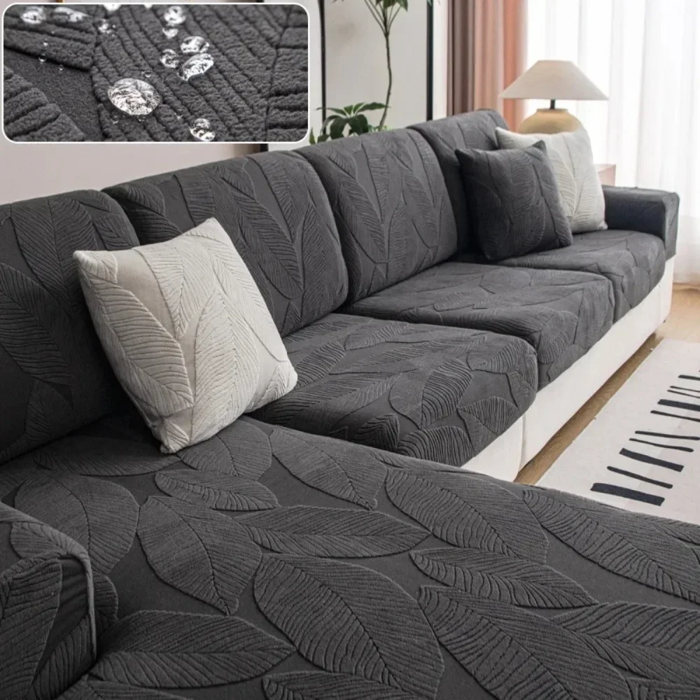 Sofa Covers Waterproof Couch Cover Adjustable Elastic Sofa Seat Cover 1 2 3 4 Seat L-shaped High Elastic Anti Dirt Couch Cover