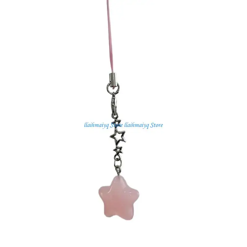 573B Stylish Star Phone Chain Cellphone Pendant Phone Lanyard Bag Charm for Women