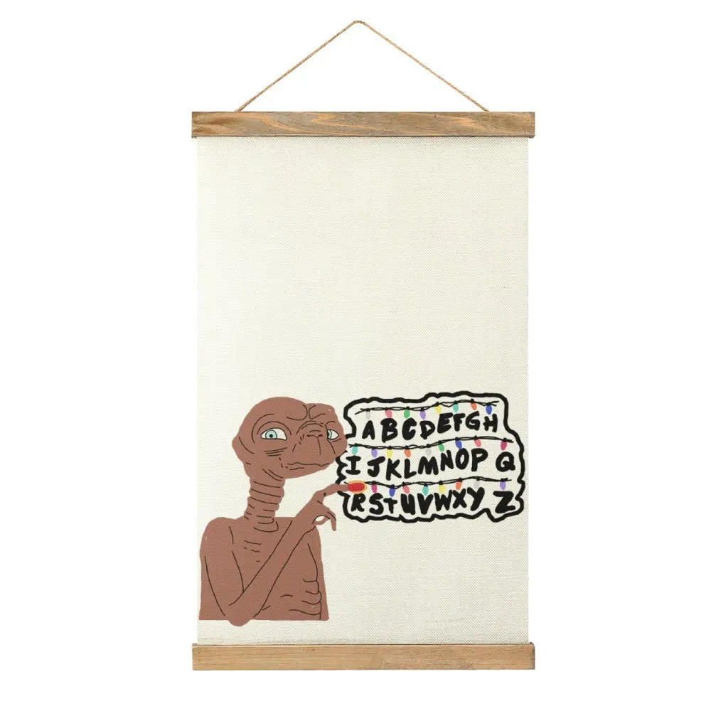 صورة قماش معلقة لتزيين الجدران ، غريب لطيف إت ، غرفة المعيشة ، الرسم الفكاهي رسم نمط تعليق الصور