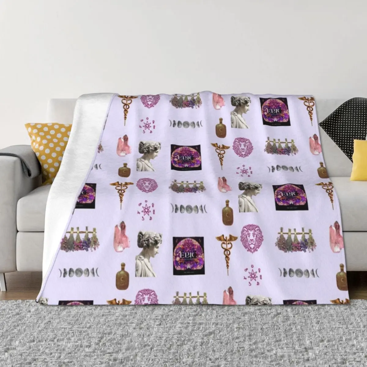 

Epic the musical The Circe Saga Throw Blanket Soft For Decorative Sofa Flannel Fabric Polar Blankets