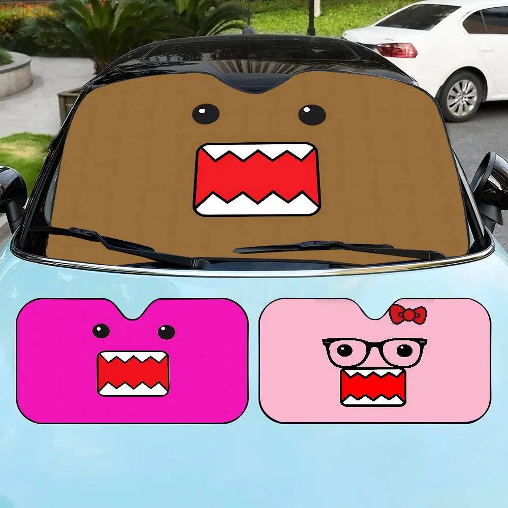 Cartoon D-Domo K-Kun Auto Zonnescherm Voorruit Zonnescherm Voor De Meeste Sedans SUV Blokken Max Uv-stralen Houden Uw Voertuig Cool