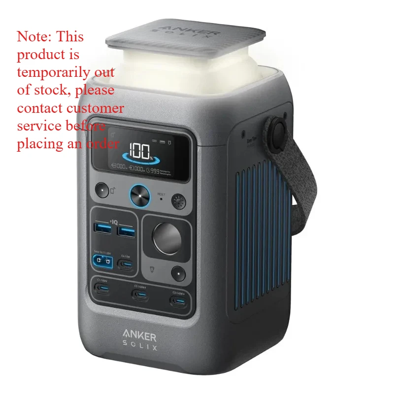 288Wh Portable Power Station SOLIX C300 DC Power Bank Station 90000mAh Battery 300W Solar Generator for Camping Traveling
