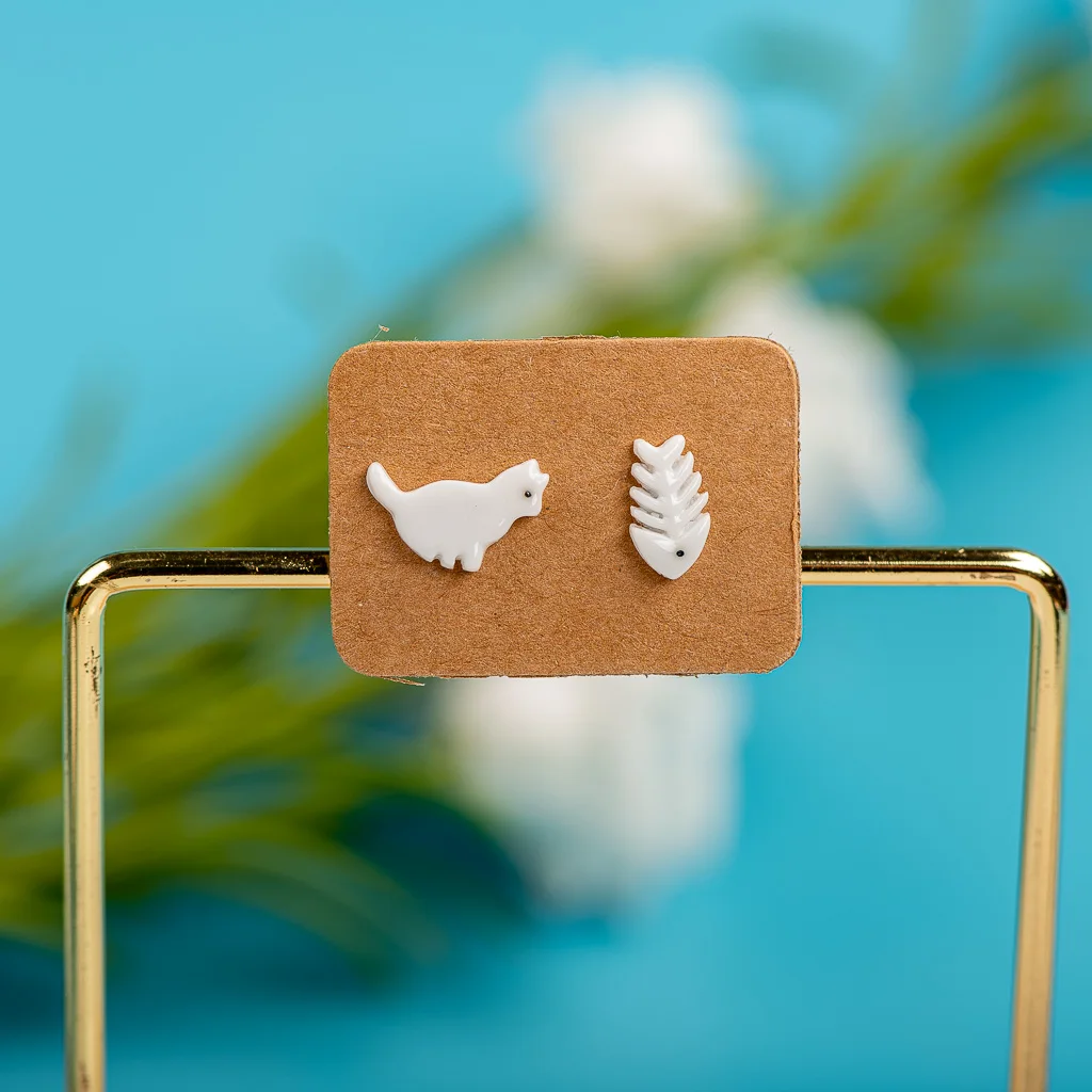 Small And Cute Porcelain Multicolor Earrings Anti-allergic #LY507 oorbellen fashion jewelry jewelry for women