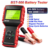 Original Launch BST-500 Battery Tester BST500 6V/12V/24V Cranking&Charging System Test 100-2000 CCA Car Battery Tester Detector