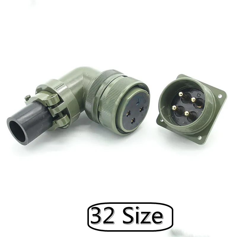 MS5015 Military Circular Connector 32SL 80A Straight Bent FemalePlug and Male Socket 3106A 3108A 3102A High Power DC