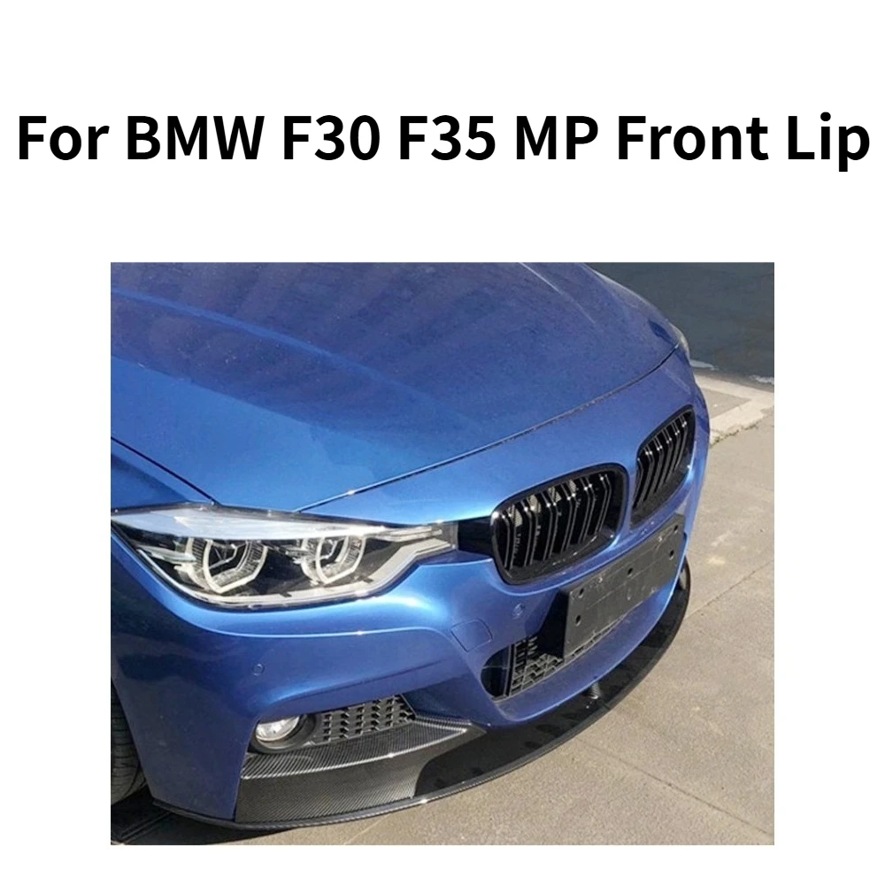 

For BMW 3 Series F30 F35 MP Style Thick Front Lip Splitter Gloss Black Perfect Fitment Anti-Collision Exterior Accessories