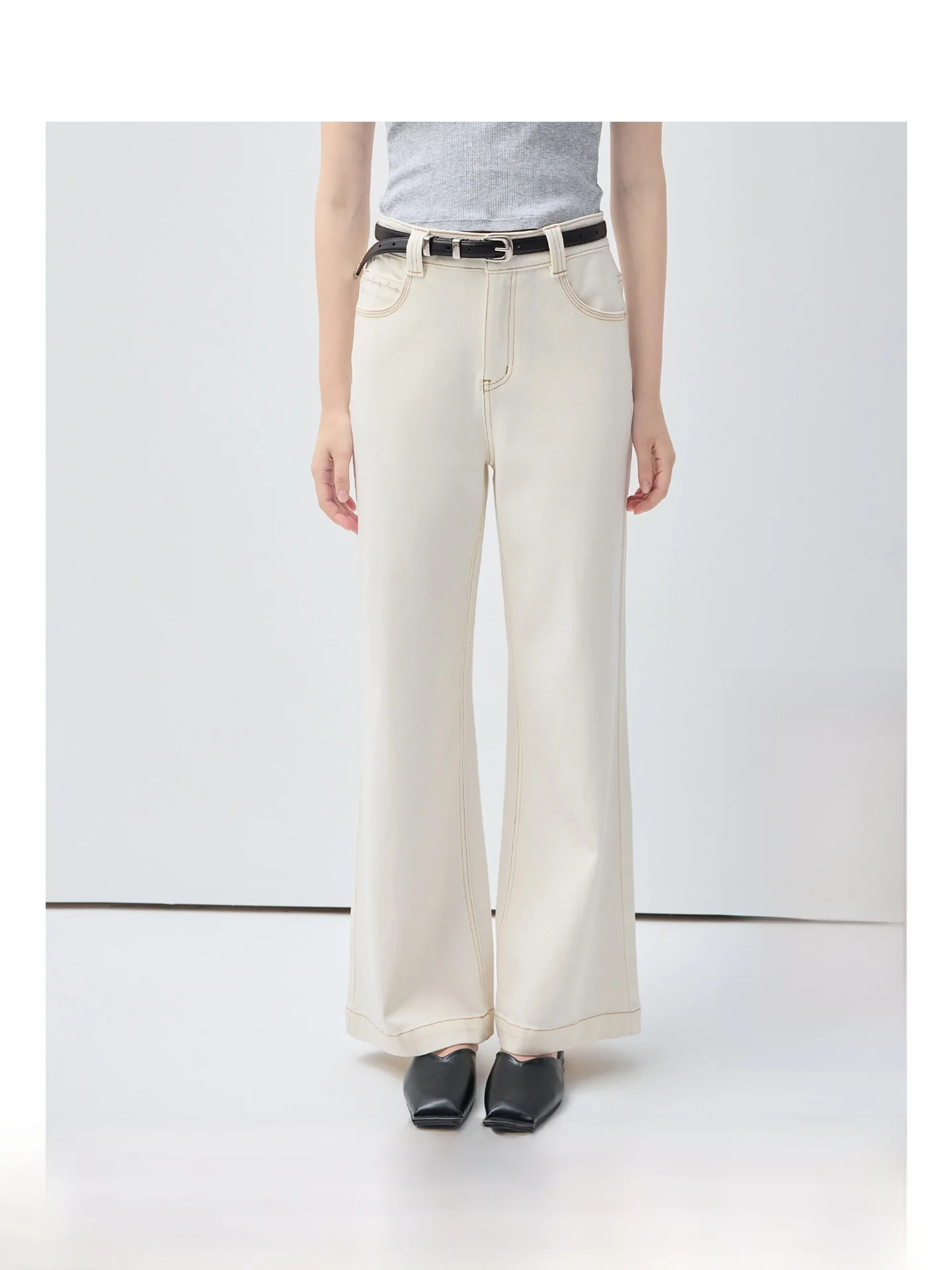 

High Waist Wide Leg Jeans plus Size Women's Casual Summer Fashion Slimming Pants Versatile for Plump Ladies Straight Cut