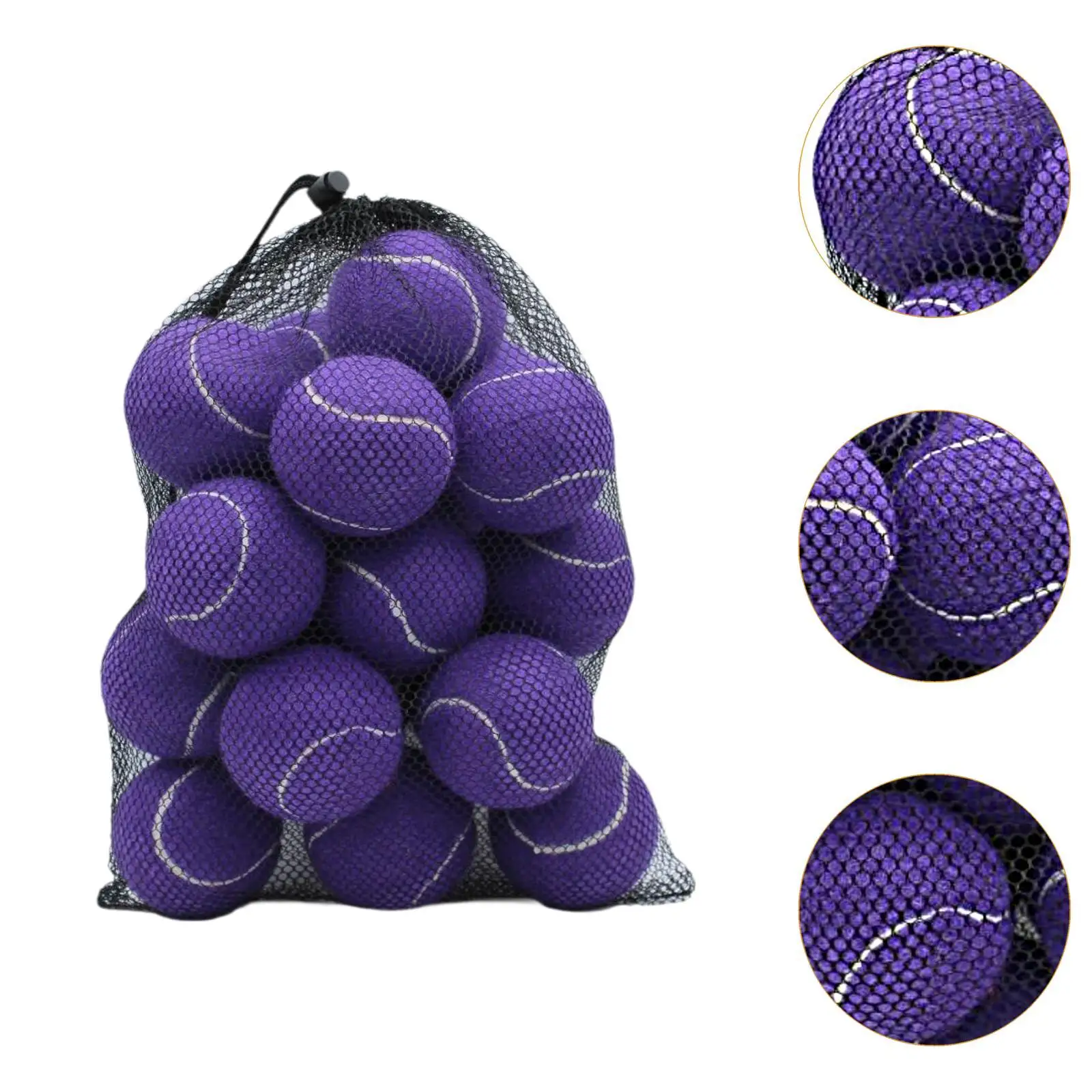 Paquete de 20 pelotas de tenis para equipos de entrenamiento de 2,52" de diámetro