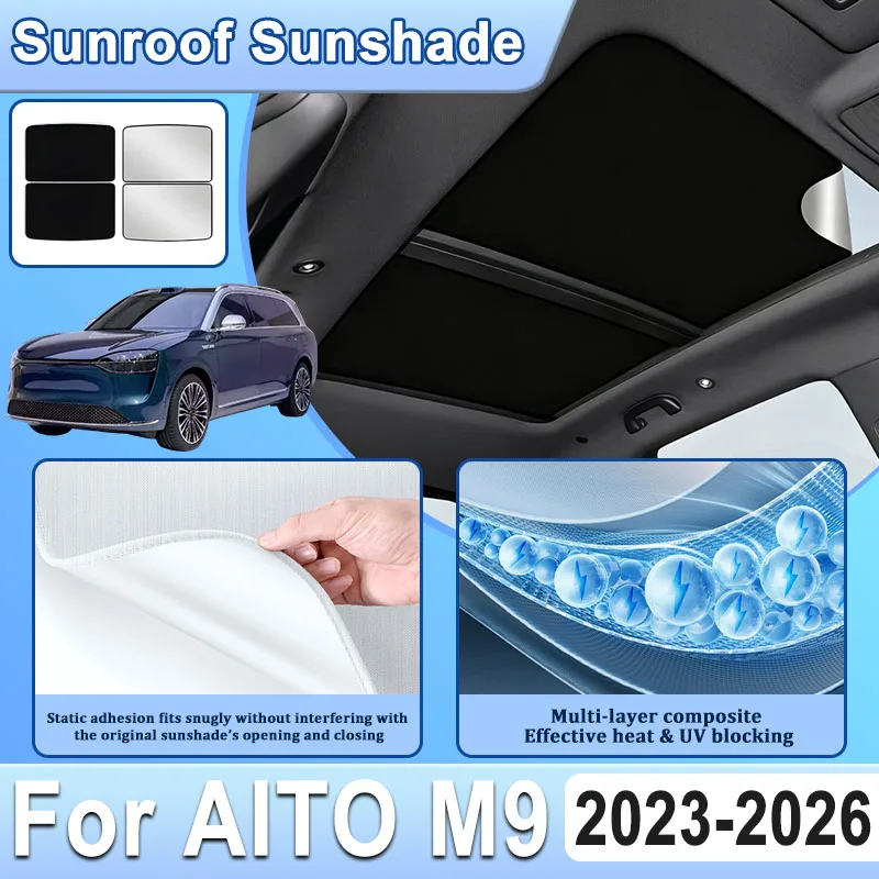 accesorios-para-aito-m9-2023~2026-parasoles-de-adsorcion-electrostatica-para-techo-solar-visera-aislamiento-proteccion-uv