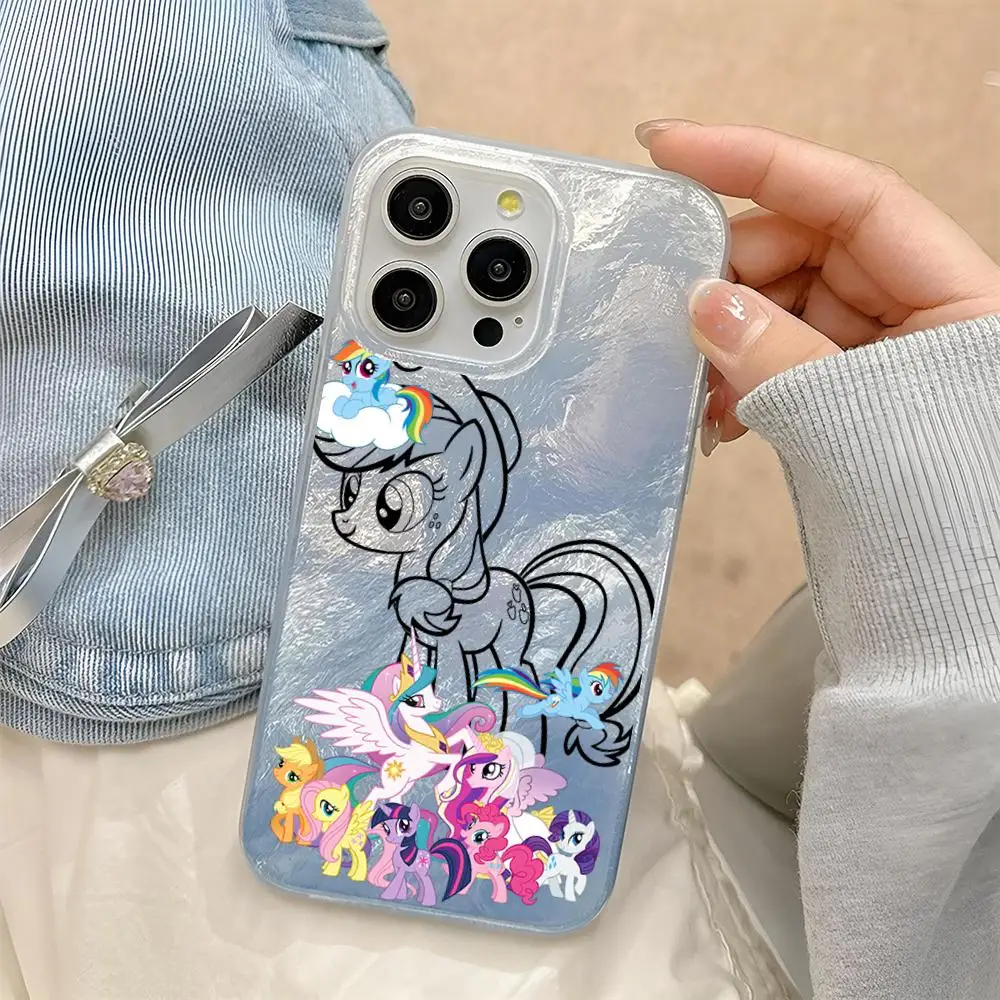 Чехол для телефона My Little Pony 1, прозрачный чехол с узором Glacier для IPhone 16 Pro Max 15 14 13 12 11 Plus, противоударный мягкий чехол Чехол для телефона My Little Pony 1, прозрачный чехол с узором Glacier для IPhone 16 Pro Max 15 14 13 12 11 Plus, противоударный мягкий чехол