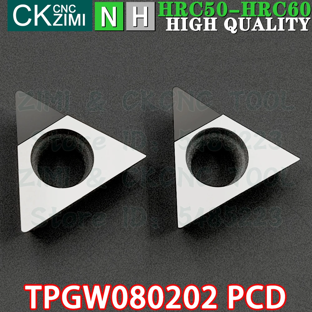 TPGW080202 PCD TPGW 080202 PCD Insertos PCD Insertos de diamante para torneamento Ferramentas TPGW TPGW080202 PCD TPGT 0802 PCD CNC mecânica Ferramentas de corte de metal para cobre alumínio