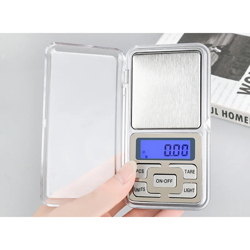 Electronic Digital LCD Weight 500g/0.01g Scale Balance Pocket Jewelry Diamond  Backlight For Kitchen laboratory