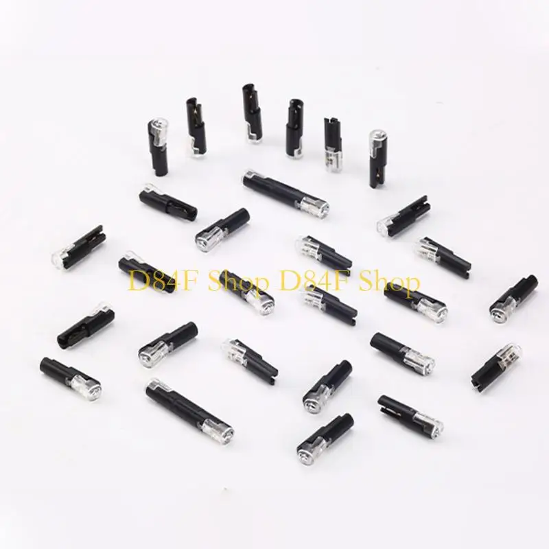 D84F 10Pcs Quick Connection Cable Connector Easy and Quick Wiring Pluggable LED Wire Connector Single Wire Plug-in Connector