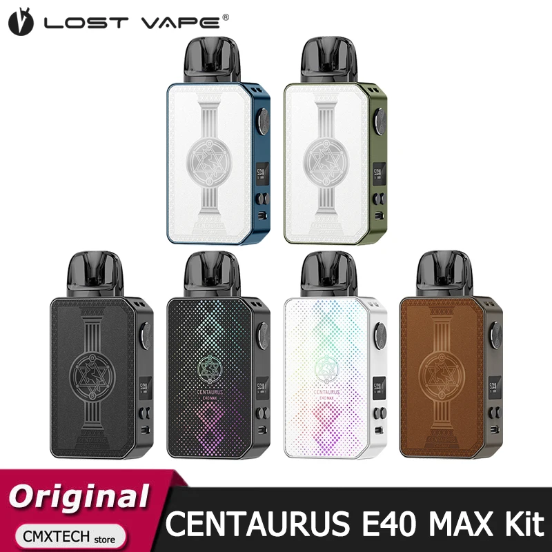 ชุดบุหรี่ไฟฟ้า Centaurus E40สูงสุด40W พ็อดพร้อมแบตเตอรี่1400mAh ตลับ3ml E PLUS รองรับ rba E Vaporizer บุหรี่