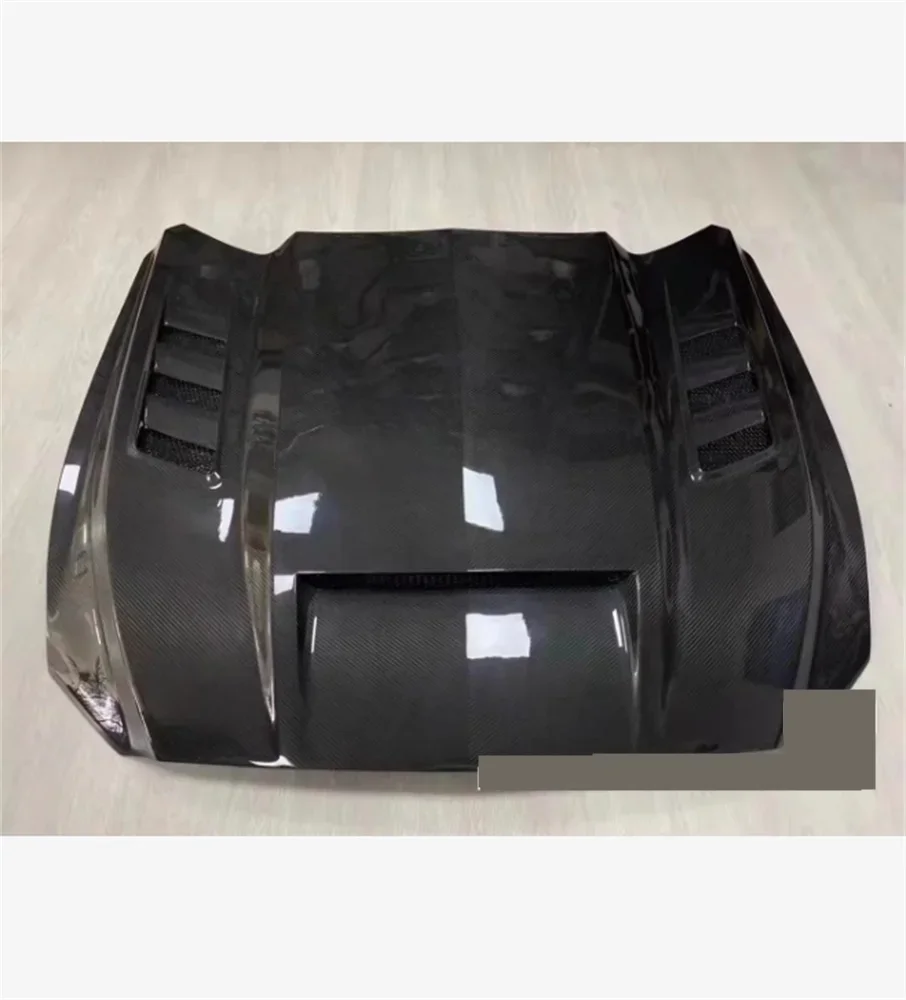 

Car front bumper modified carbon fibre hood cover Decorative frame for Ford mustang