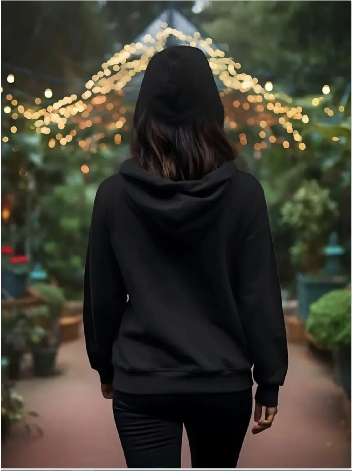 1 unidad [estilo de pareja] moda informal con estampado de latido del corazón para él y sus mismo estilo, sudadera con capucha holgada y cómoda para regalo del Día de San Valentín