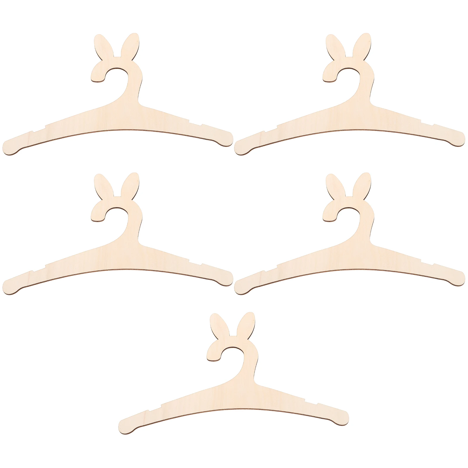 

5PCS Wooden Children's Clothes Hangers Durable Baby Girl Closet ganizer Kids Coat Hanger DIY Creative Home Decor