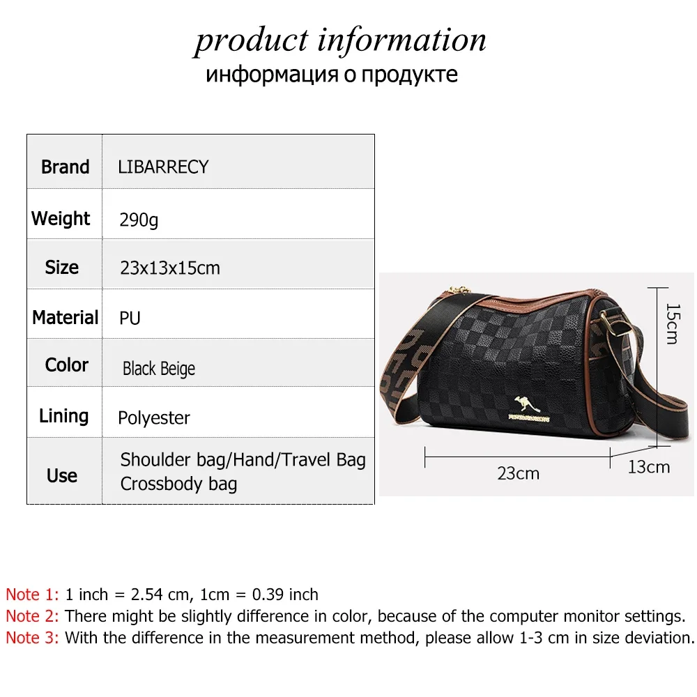 Women\'s Leisure Soft PU Leather Crossbody Bags Versatile Female Purses and Handbags Designer Brand Ladies Fashion Shoulder Bags