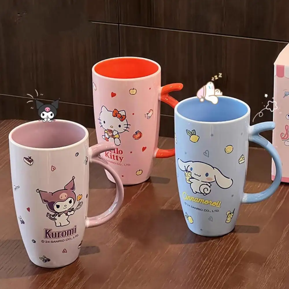 580ml Sanrio Hangyodon Cinnamoroll ceramic Mug high-capacity household coffee cup Lovers a birthday present Valentine Day Gift