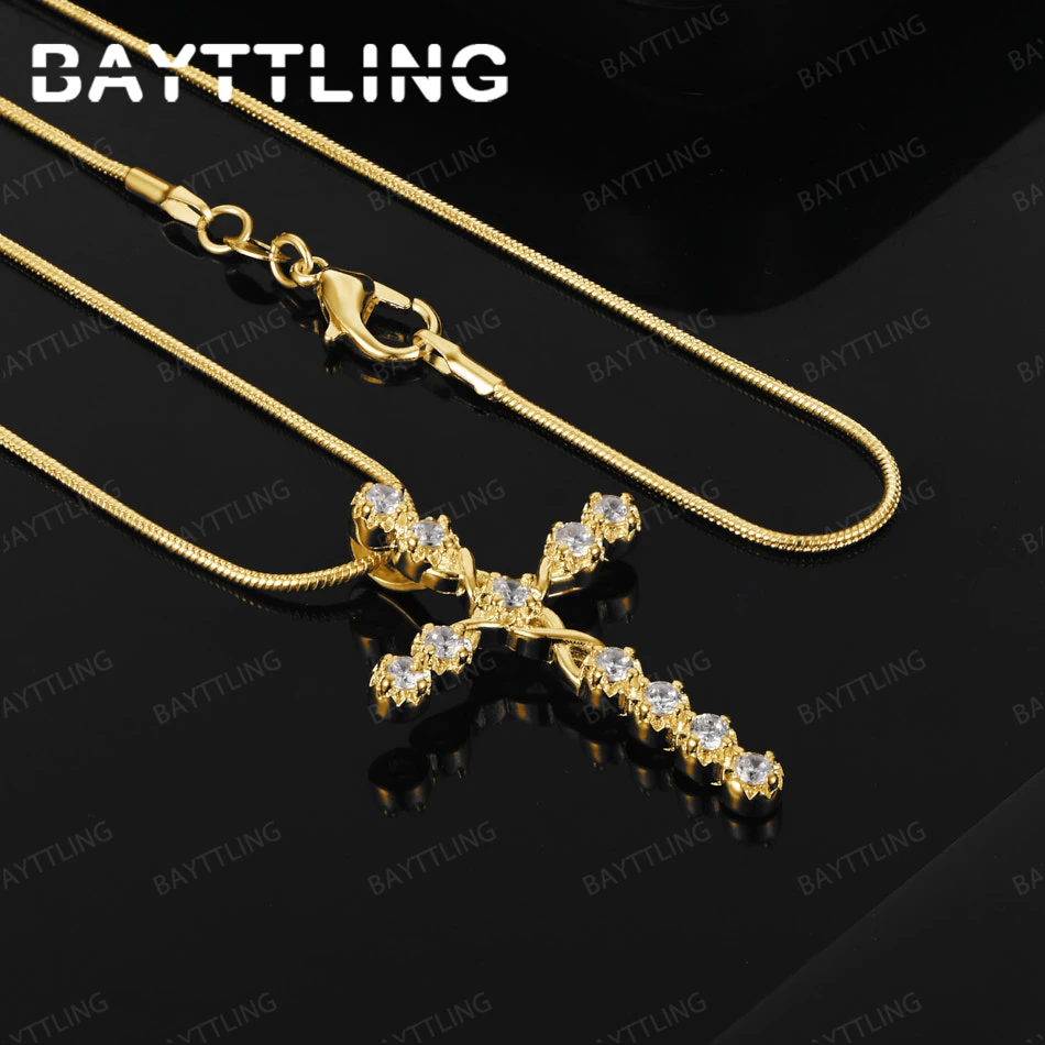 

925 Sterling Silver 16-30 Inch Women's Delicate Simple Cross Pendant Necklace Jewelry Gift Accessories Fashion Wedding