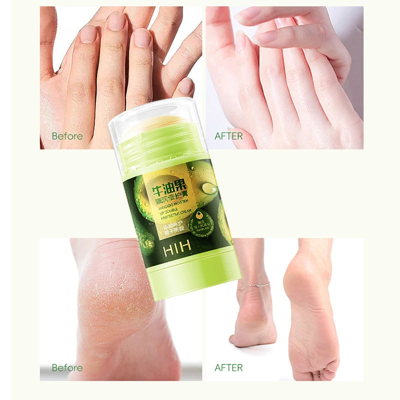 HIH Avocado Moisturizing Double Protection Cream for Hand and Foot Cracking Moisturizing Preventing Dry Cracking Skin care