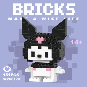 Disney 108 style Stitch LinaBell Hello Kitty Building Blocks Princess Cartoon Figrues Bricks Children's Assembly Toys Model Gift 17