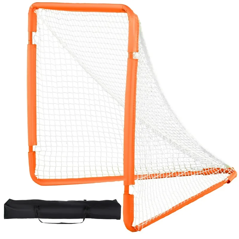 

4x4 Lacrosse Goal Net Folding Portable Youth Training Equipment Backyard