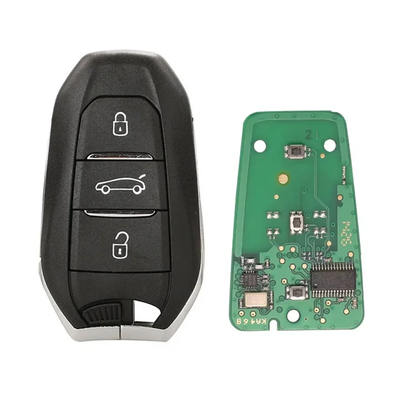 

AR-Smart Keyless Go Remote Key HU83 4A Hitag-AES 3 Buttons 433Mhz PCF7945 For 2008 308 508 3008 5008 Citroen C3 C4