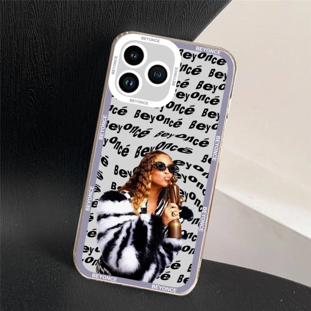 Beyonce Giselle Knowles Phone Case For iPhone 11 12 Mini 13 14 Pro Max Transparent Shell