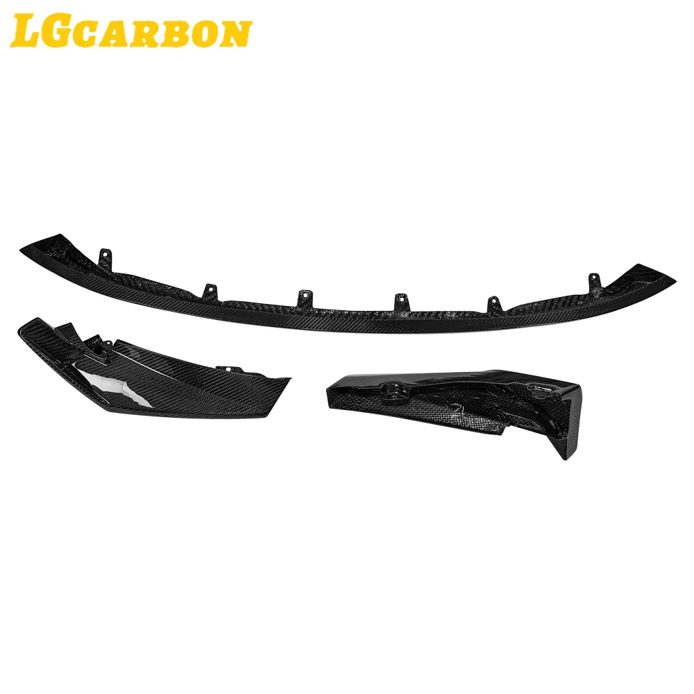 LGcarbon For BMW G80 M3 G82 M4 2021-2022 CSL Style Dry Carbon Fiber Front Bumper Lip with Splitters