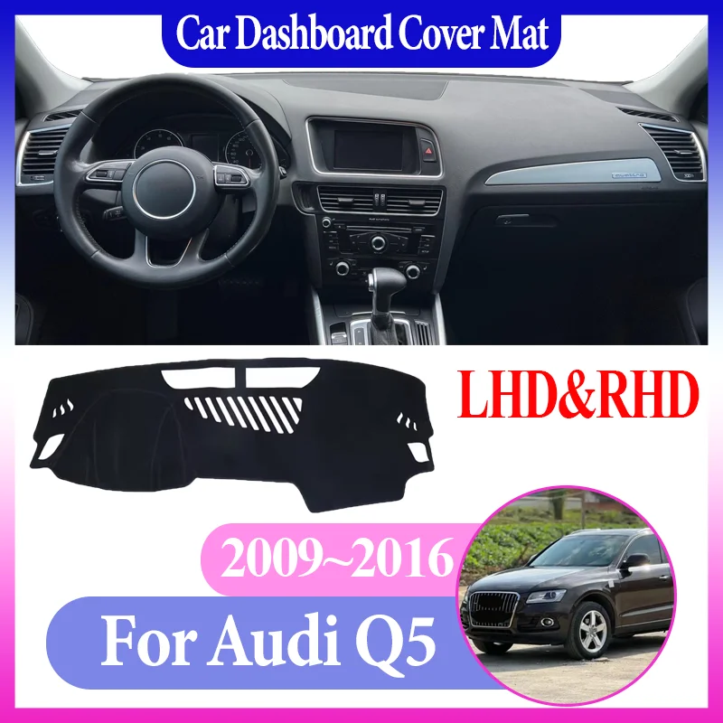 

Car Dashboard Dashmat For Audi Q5 8R 2009 2010 2011 2012 2013 2014 2015 2016 Anti-Slip Center Console Dash Mat Car Accessories