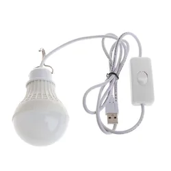 5V 3W USB Rechargeable Outdoor Emergency Light Bulb Portable Tent Hanging Night Lamp For Patio BBQ Camping Hiking Light