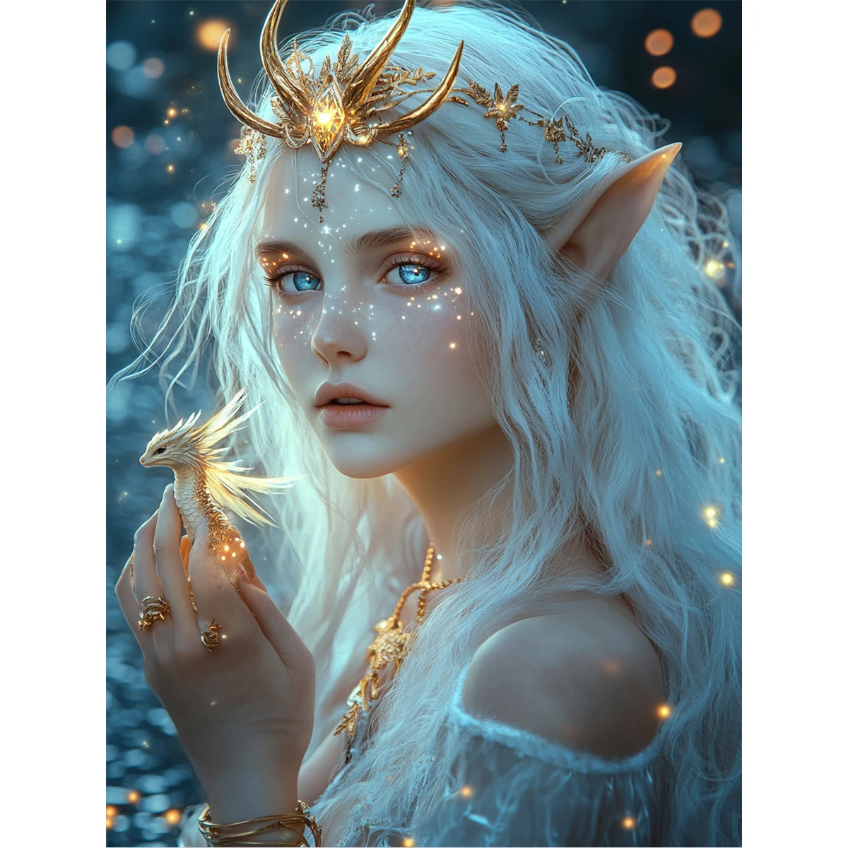 5D DIY Diamond Art Full Mosaic Craft Kit Eye-Catching Visual Effect Wall Picture for Home Interior And Space Decoration Unique Handmade Gift