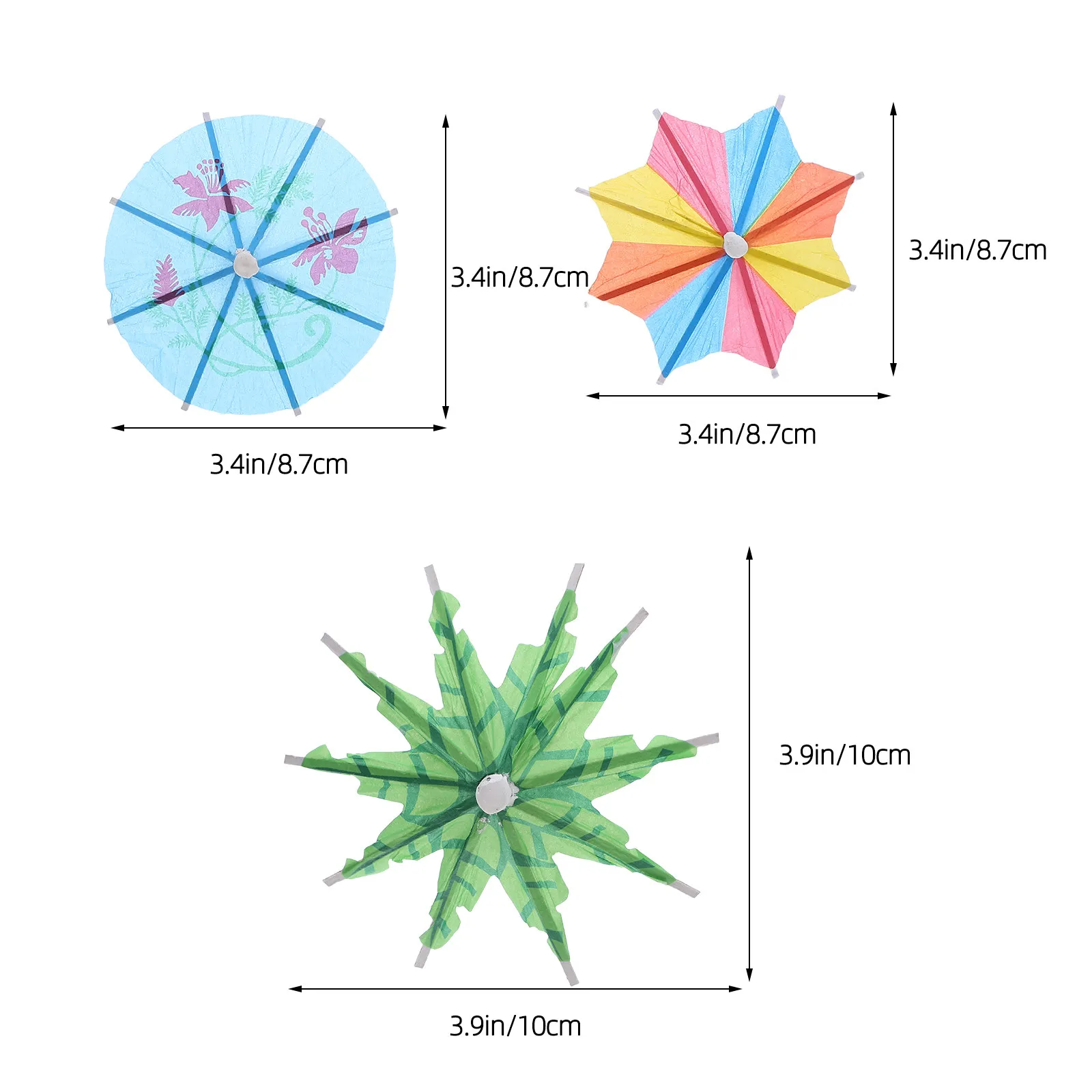 120Pcs Umbrellas Mini Paper Cocktail Umbrellas for Beverage Decoration Party Setup Cake Toppers Bar Tools Picnic