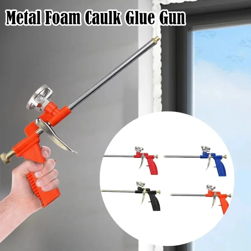 Professional Metal Foam Caulking Gun Heavy Duty Expanding Spray Applicator for Polyurethane Sealant Dispenser Nozzle Tool for Do