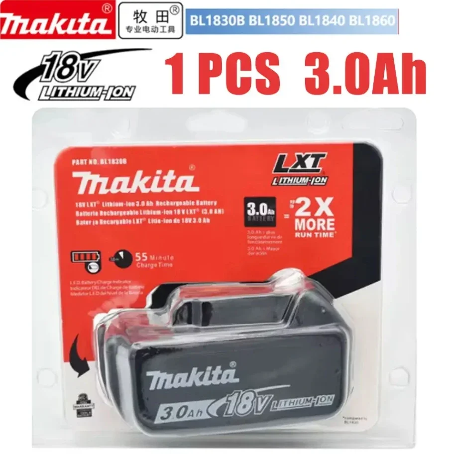 Originele Makita-batterij, voor 18V Makita bl1850 BL1860 DTD173 elektrisch gereedschap - professionele kwaliteit draadloos gereedschap boren en bevestigen
