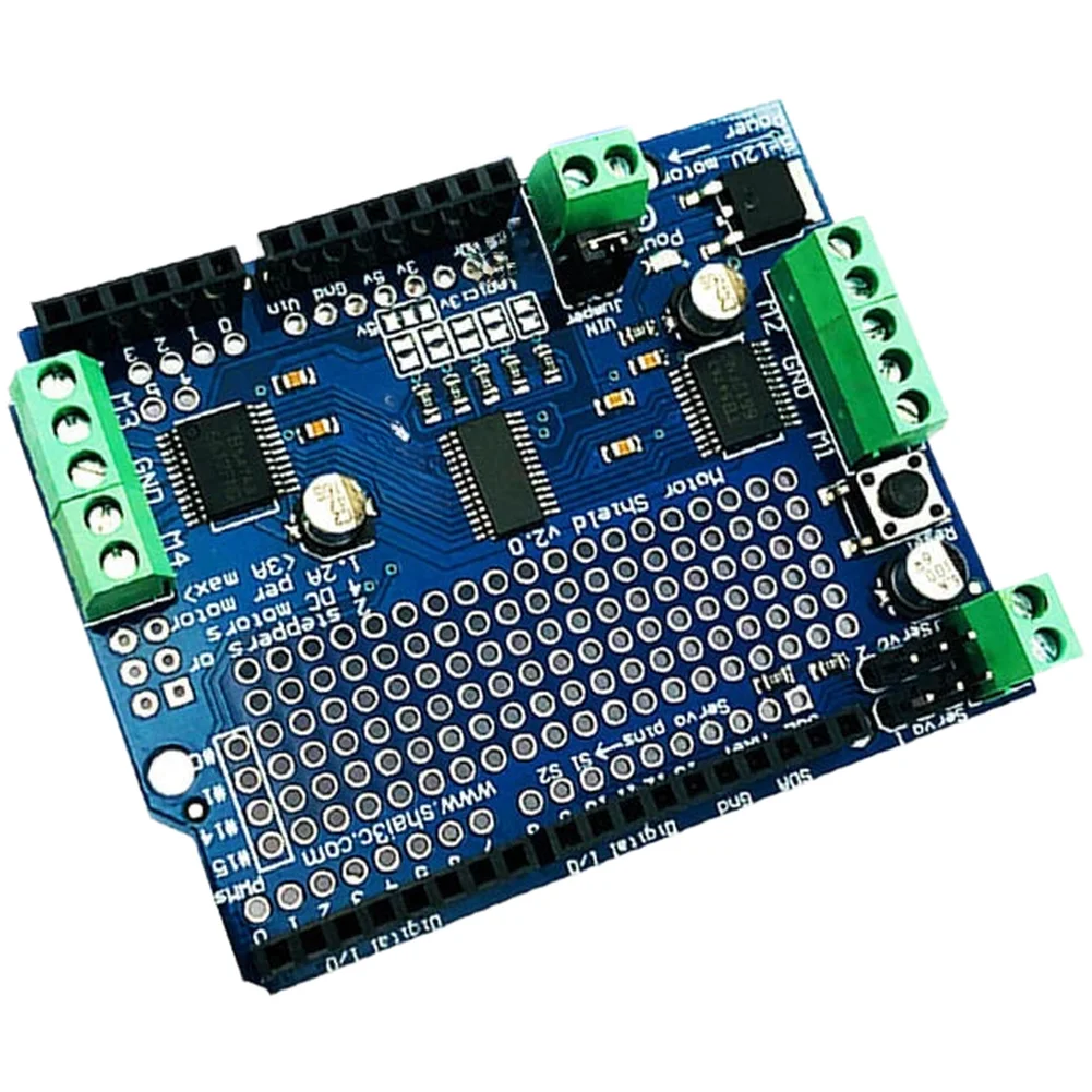 Motor Control Shield for For ARDUINO Compatible with TB6612FNG Chip I2C Interface Enables Low Pin Count Motor Management
