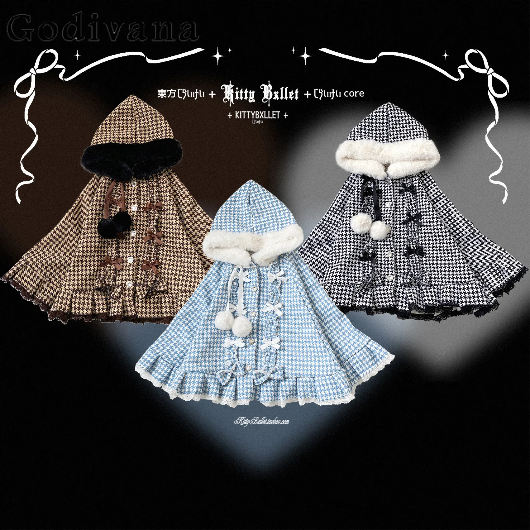 

Японская флисовая накидка-кейп в стиле Лолита для девочек, осенне-зимняя, новая, теплая, универсальная