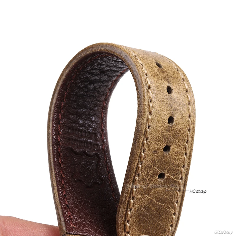 خمر الجلود حزام ساعة اليد 18 مللي متر 19 مللي متر 20 مللي متر 21 مللي متر 22 مللي متر البني رمادي حزام الساعات العالمي الأعمال سوار حزام اكسسوارات