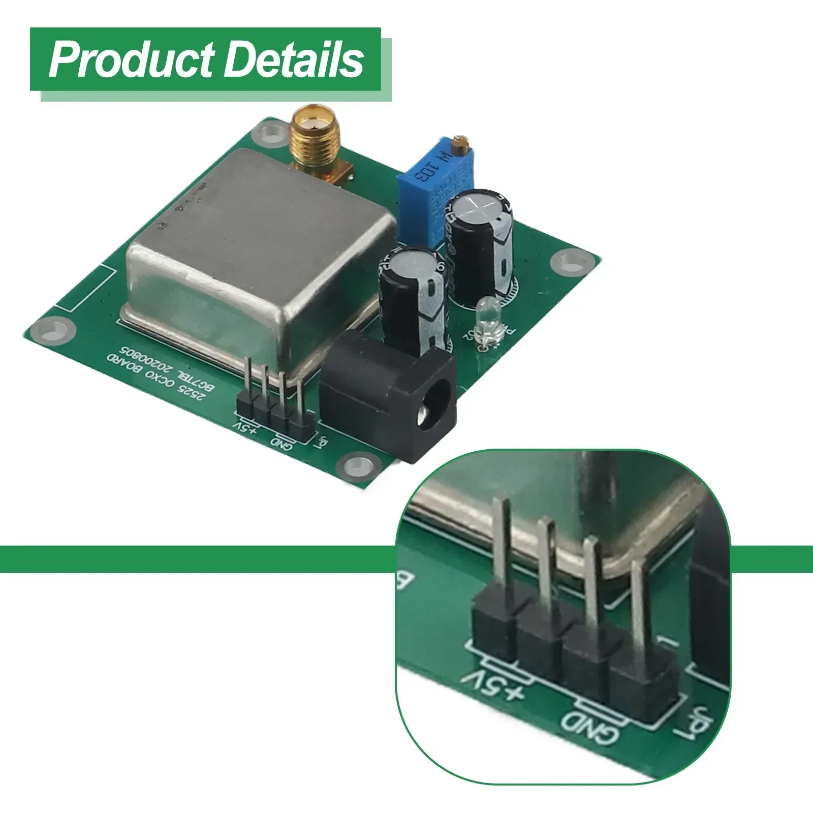 1pcs 10MHz Frequency OCXO Board Constant Temperature Oscillator Sine Wave OCXO-10M-2525 Output 10MHz/13DBM