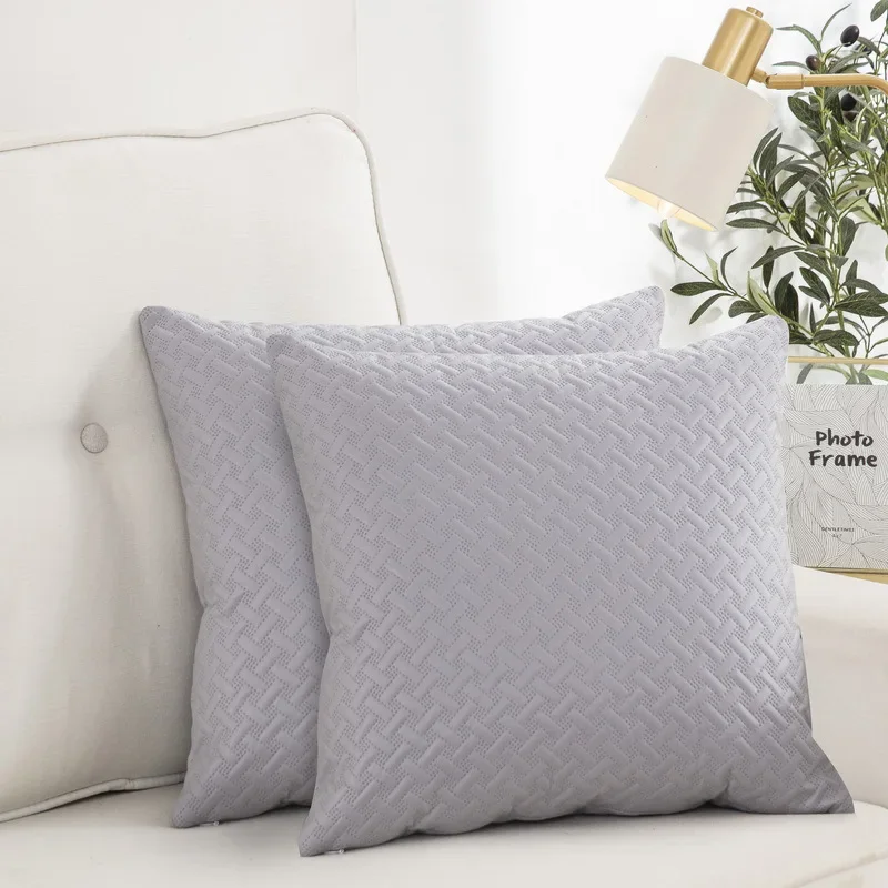 Technology cloth throw pillow cushion with pillow core Home sofa Solid color pillow cushion Leather waterproof waist rest