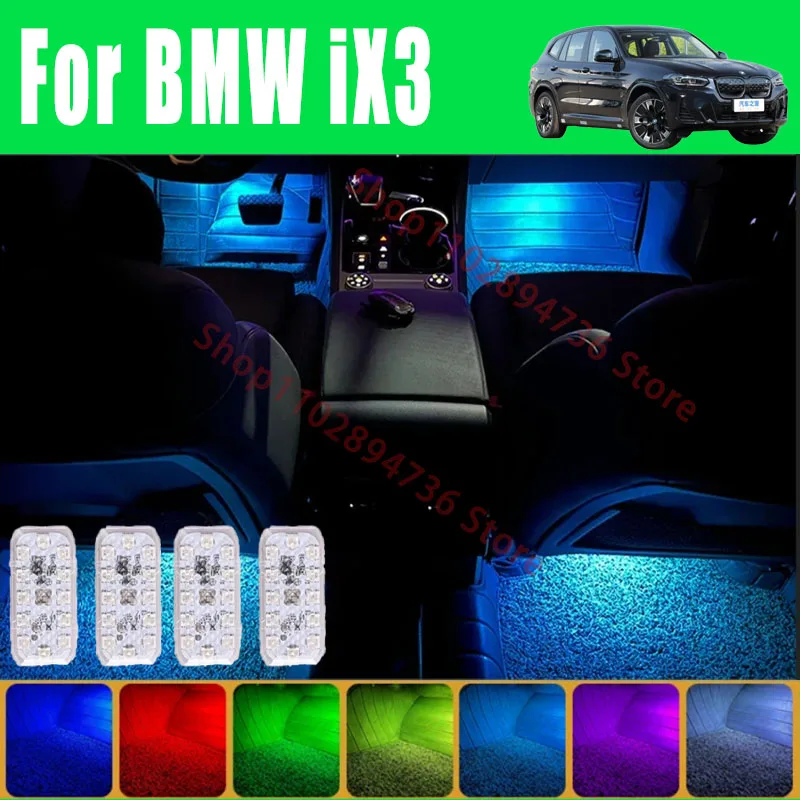 RGB Footwell Lights Luggage Compartment Car Led HD Seat Lamp For BMW iX3 Car LED Atmosphere Decorative Lamp