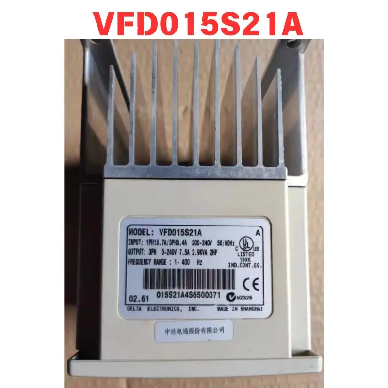 Used OEM disassembled parts VFD015S21A inverter Functional test OK Fast Shipping