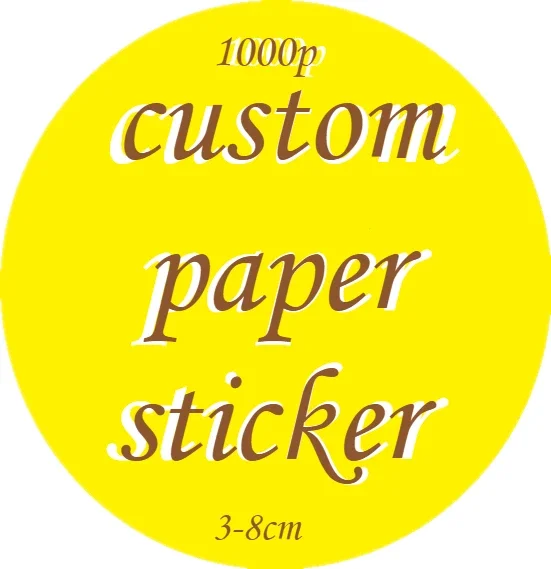 

1000PCS Custom Stickers Customized Logo Labels Wedding Birthday Baptism Packaging Print Your Own Sticker Personalized Stickers