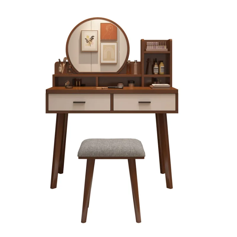 

Solid wood bedroom Nordic small vanity table, simple vanity table