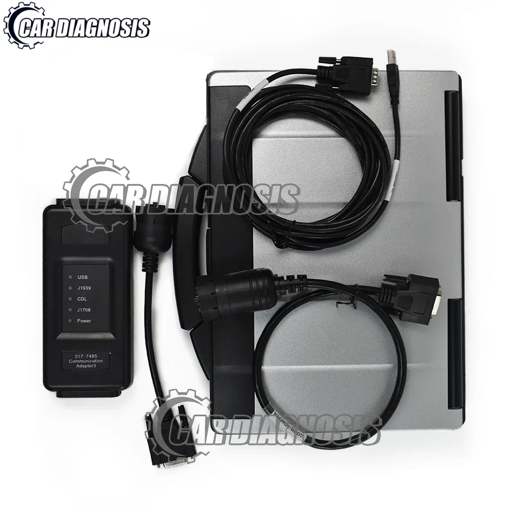 ET4 Adapter III truck excavator diagnostic tool Communication Adapter III et3 SIS flash software J1939 1708+CF53 laptop full set
