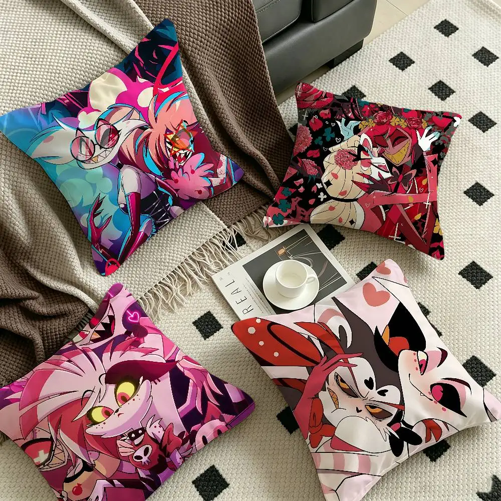 Anime H-hazbin H-hotel Pillow Anime Pillow Sofa Bed Head Pillow Cover Cushion Cover 45x45 cm Fashion